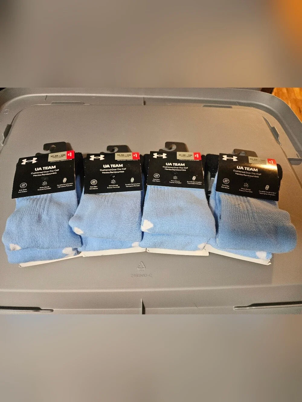 Under Armour Team Over-The-Calf Baseball/Softball Socks:Lot Of 4: 10.5K-13K: NEW